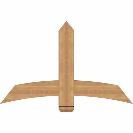 Ekena Millwork Bellingham Timber Gable Bracket, Western Red Cedar, 48"W x 30"H x 3 1/2"D x 5 1/2"F, 15/12 Pitch GBW048X30X0406BEL00SWR